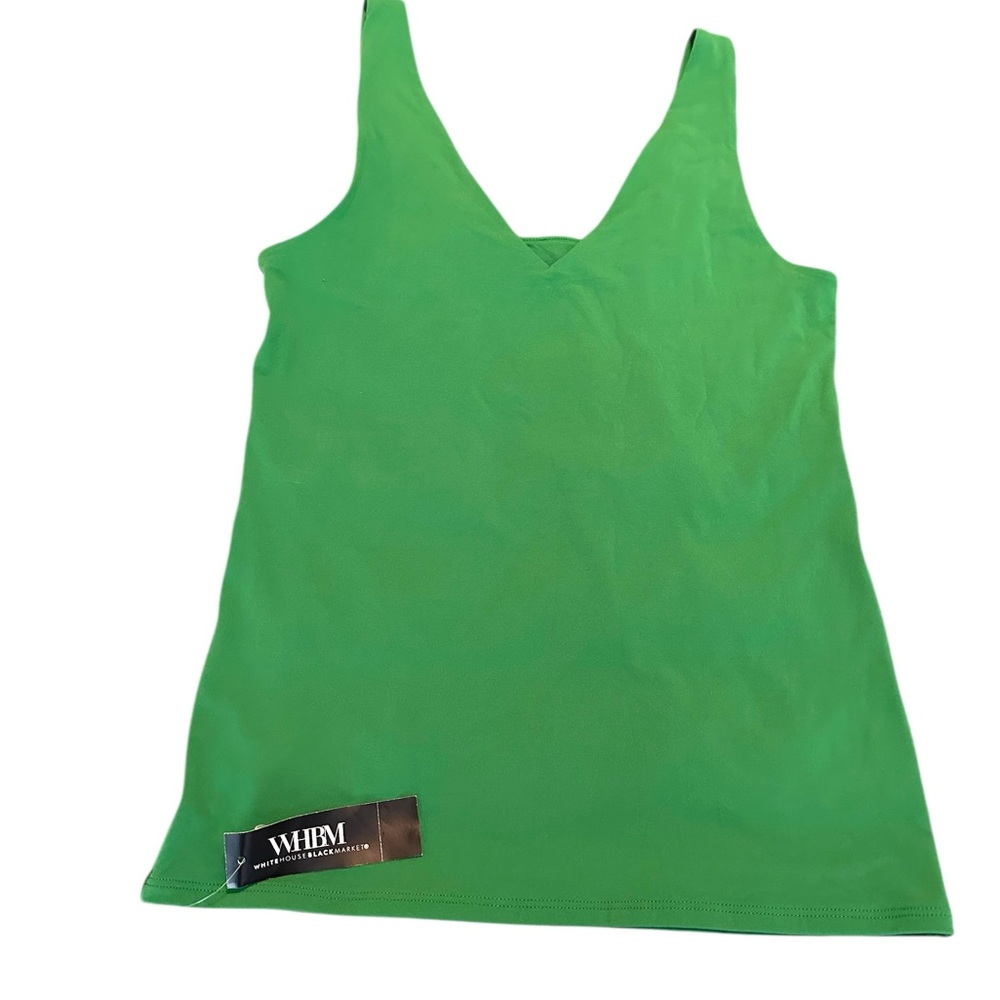 White House Black Market Green Tank Top NWT